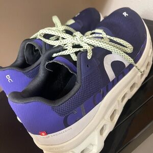 On Men's Navy and White Sneakers